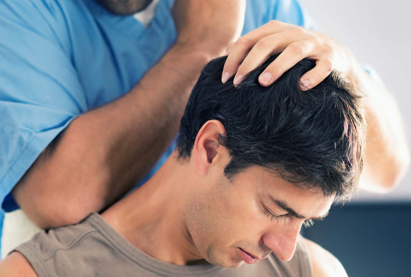 When a guy massages your shoulders